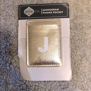 Monogram phone pocket